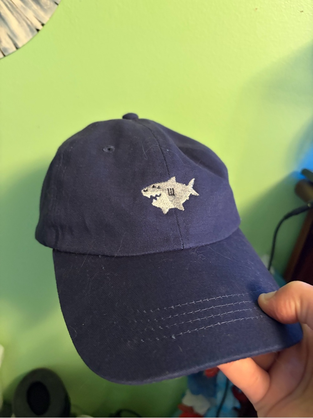 Navy Blue Kid’s Shark Baseball Hat